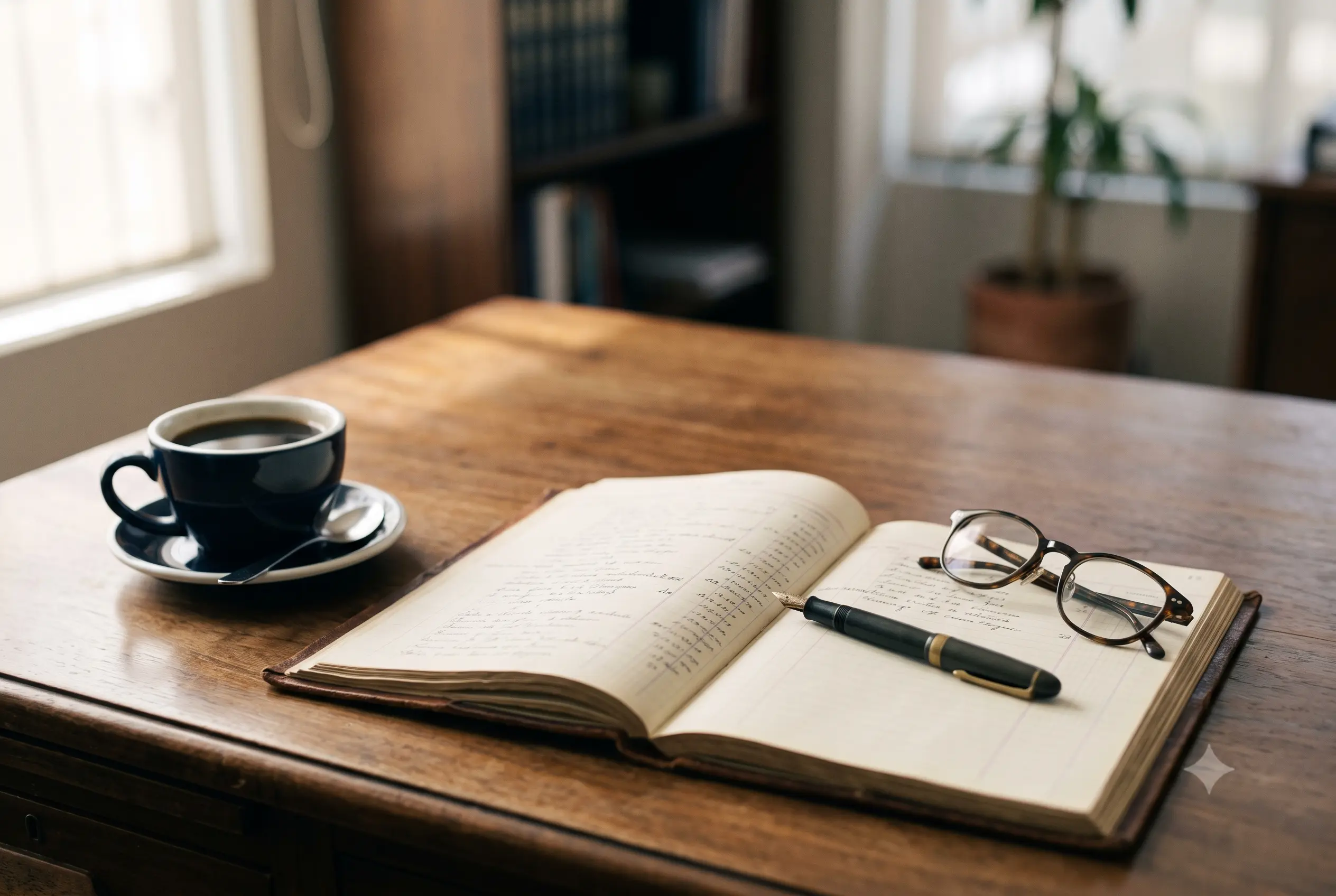 A working desk at the firm